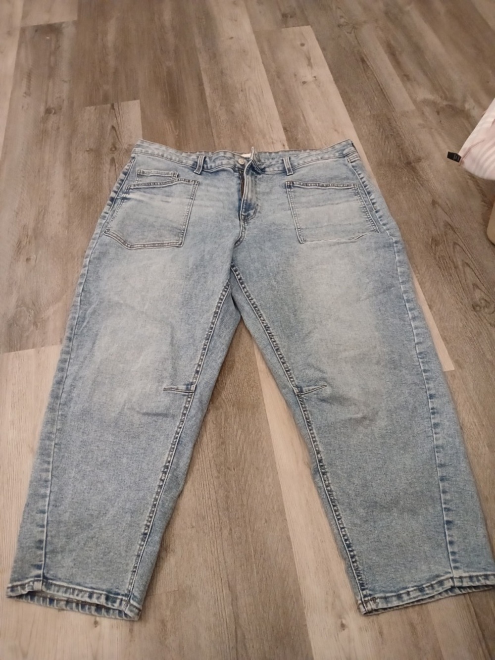 Maurices Light Blue Straight Leg Barrel Jeans